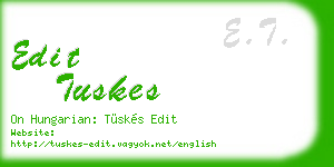 edit tuskes business card